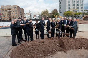 Groundbreaking ceremony for Journal Squared, a three-tower, mixed-used development adjacent to the Journal Square PATH station in Jersey City on Tuesday, Oct. 21, 2014. Reena Rose Sibayan | The Jersey Journal