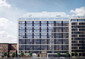 A rendering of The Oakman, new upscale condos at 160 First Street slated to open in the summer of 2016.
