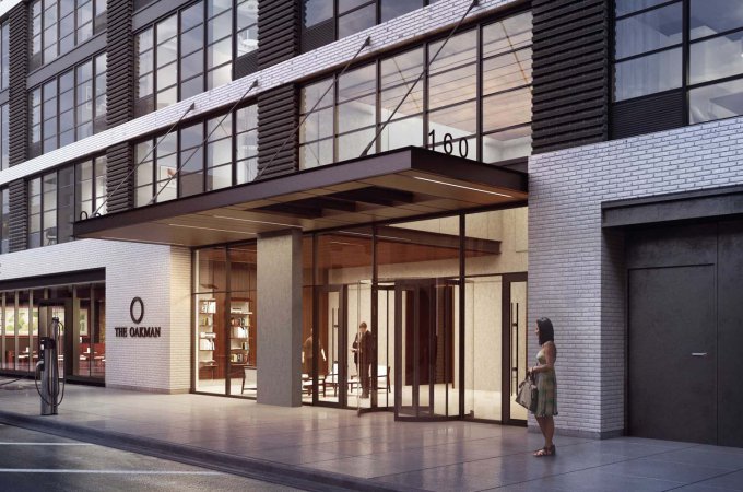 FOR REAL ESTATE -- The Oakman -- entrance  HANDOUT